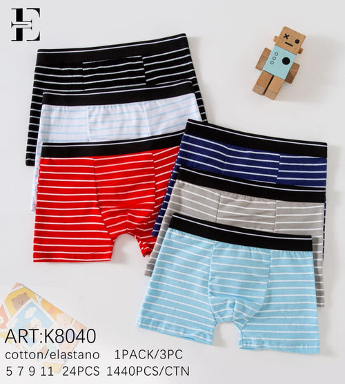 Boxer Garçon en Pack – Réf. K8040