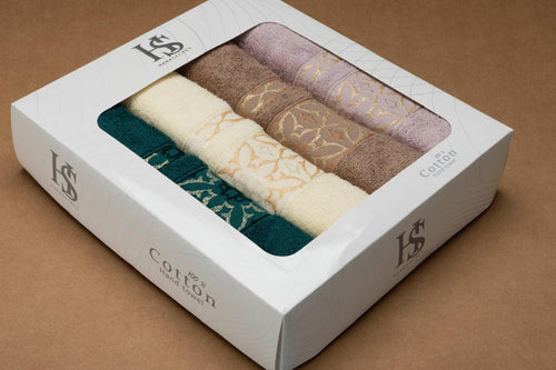 Coffret Serviettes de Bain Elegant – Beige