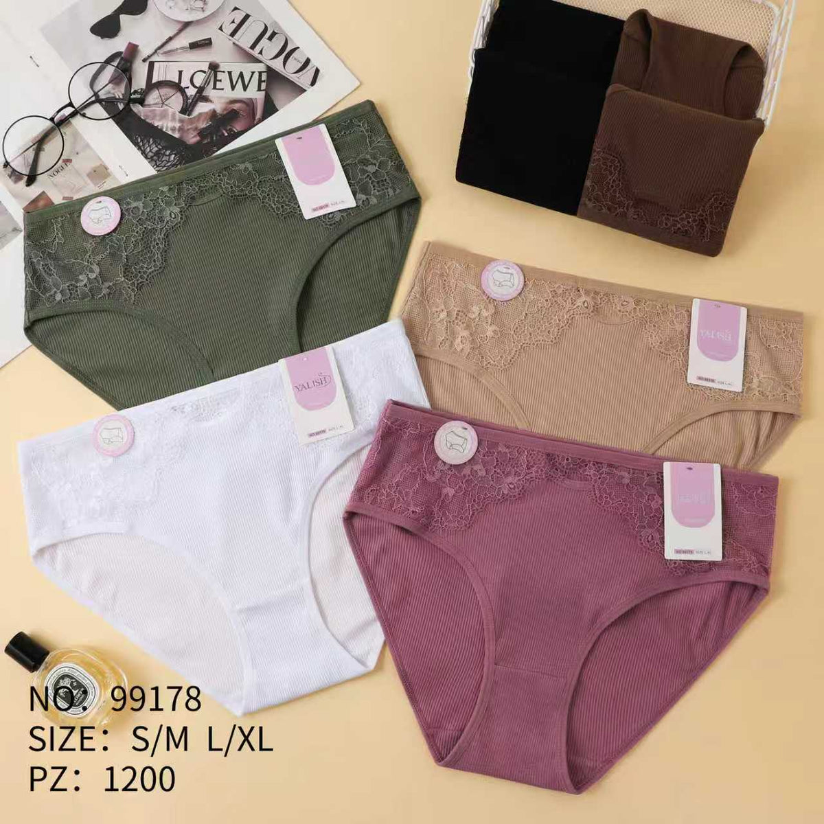 Culotte Femme Imprimée – Motifs Assortis – Réf. 018