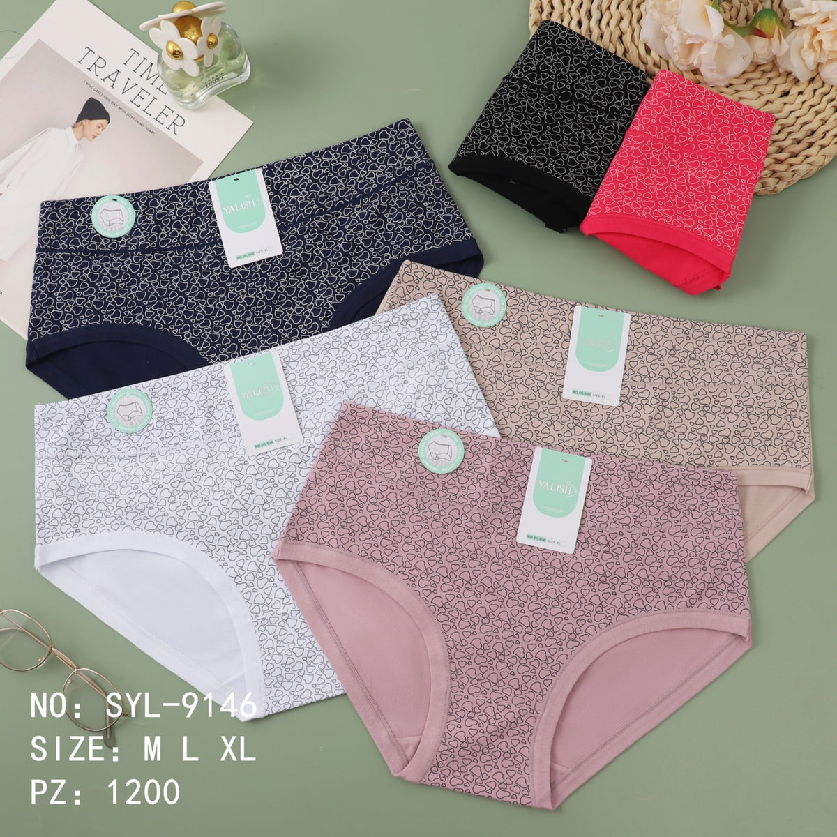 Culotte Femme Imprimée – Motifs Assortis – Réf. 027