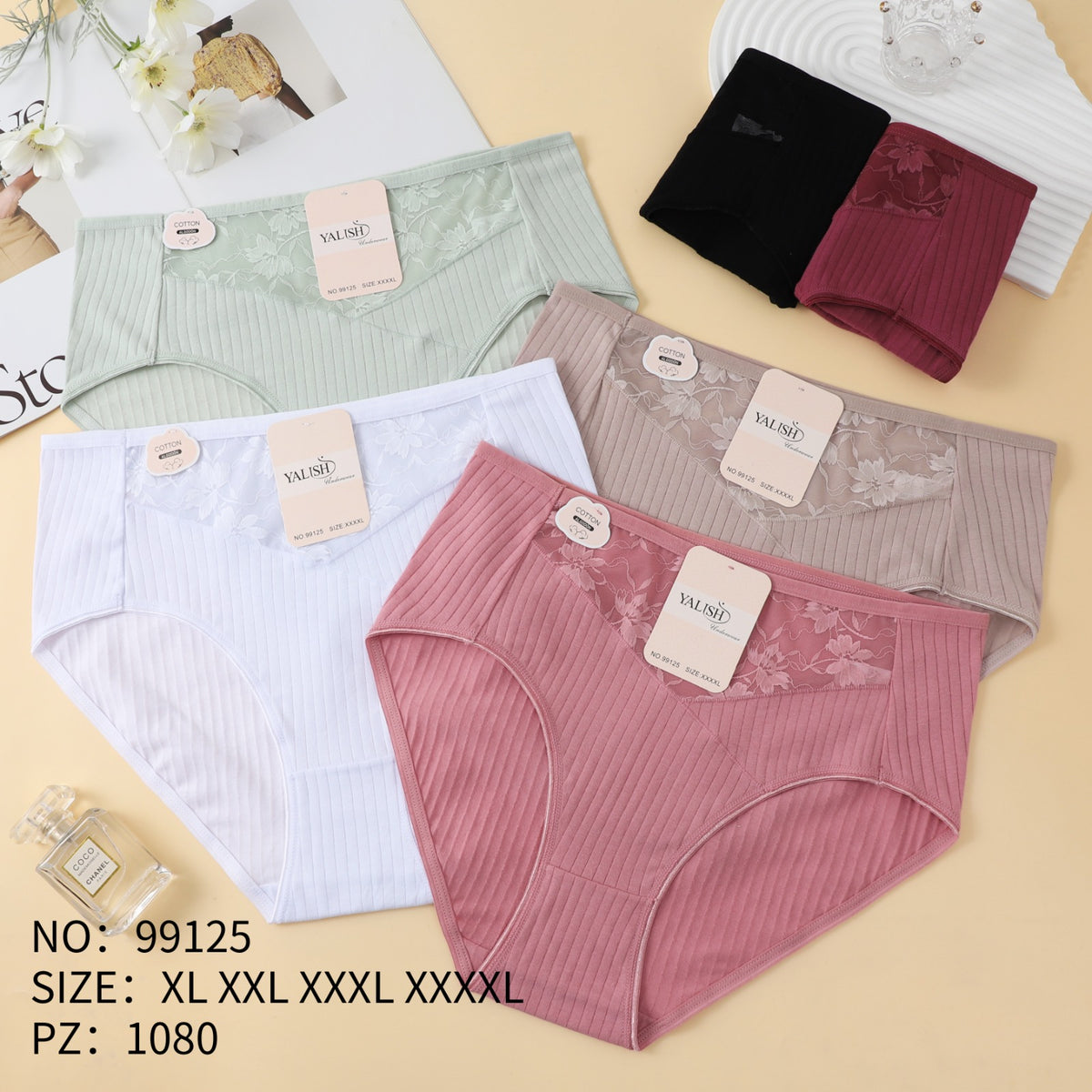 Culotte Femme Imprimée – Motifs Assortis – Réf. 034