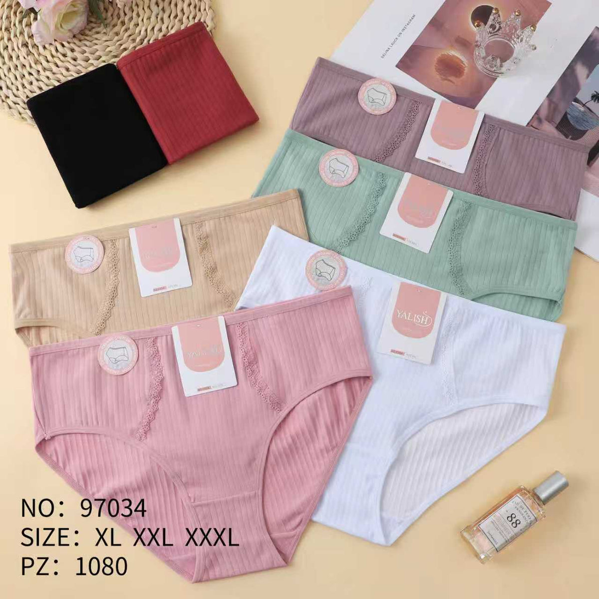 Culotte Femme Imprimée – Motifs Assortis – Réf. 039