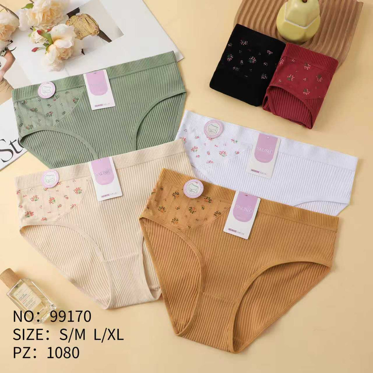 Culotte Femme Imprimée – Motifs Assortis – Réf. 057