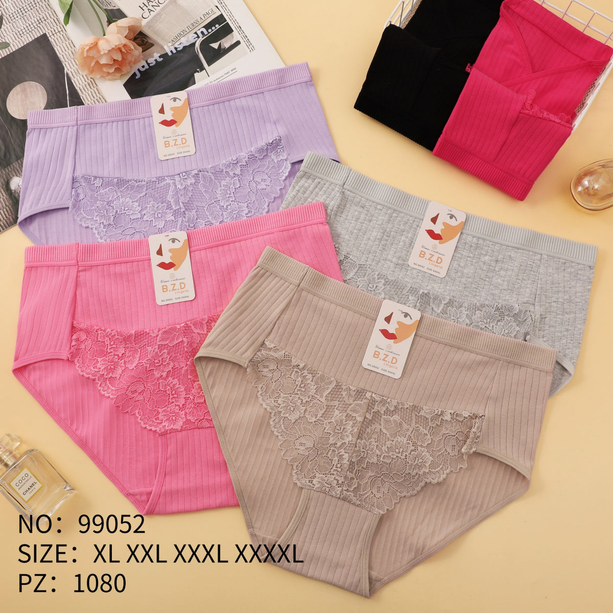 Culotte Femme Imprimée – Motifs Assortis – Réf. 061