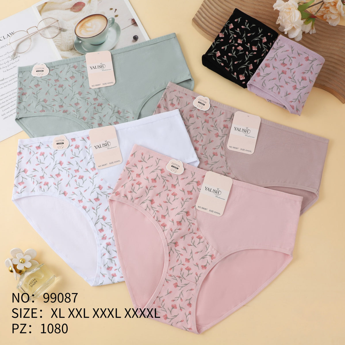 Culotte Femme Imprimée – Motifs Assortis – Réf. 065