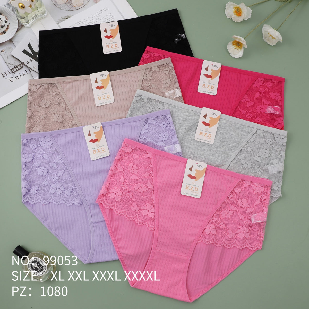 Culotte Femme Imprimée – Motifs Assortis – Réf. 066