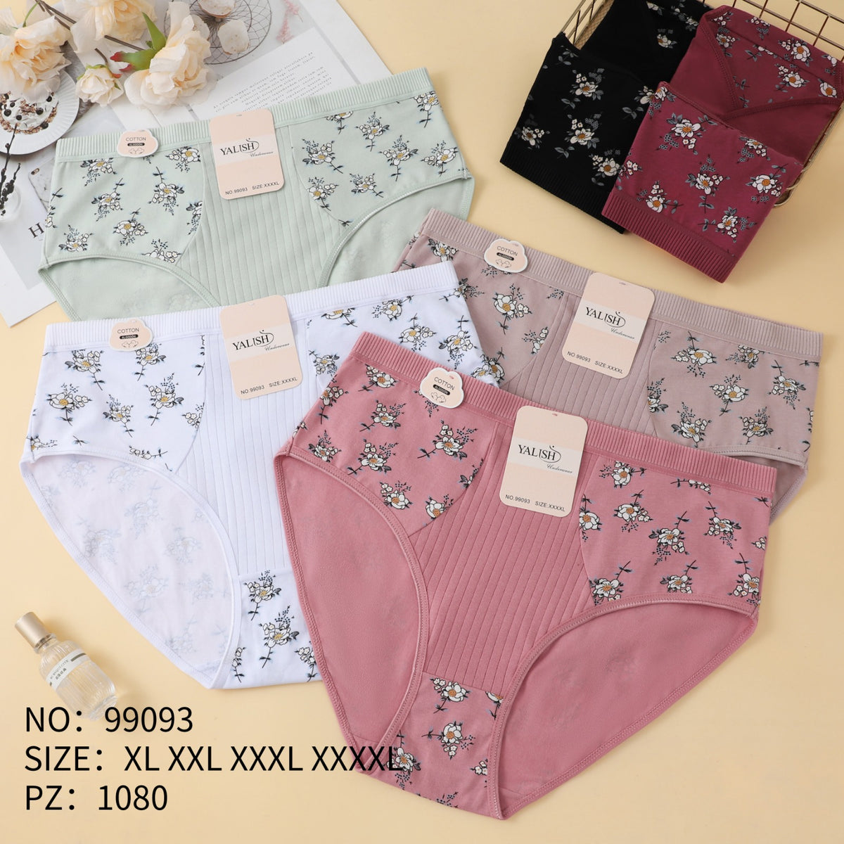 Culotte Femme Imprimée – Motifs Assortis – Réf. 070