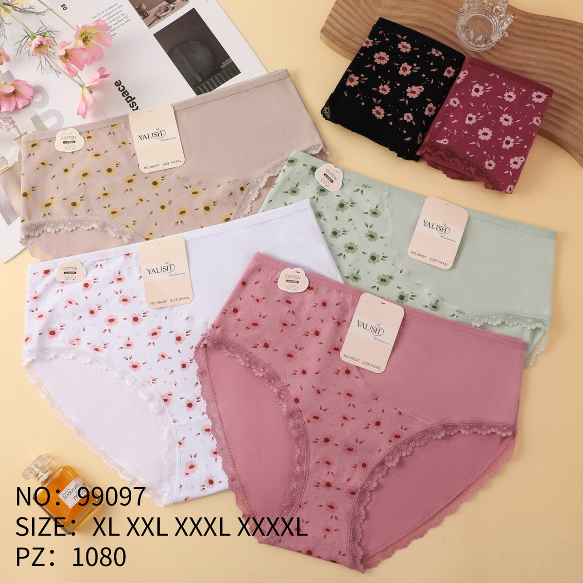 Culotte Femme Imprimée – Motifs Assortis – Réf. 073