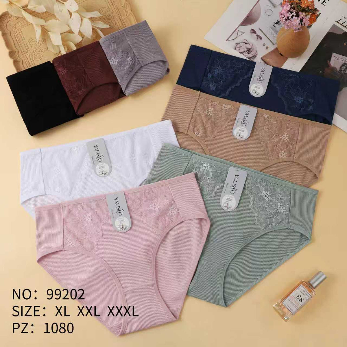 Culotte Femme Imprimée – Motifs Assortis – Réf. 084