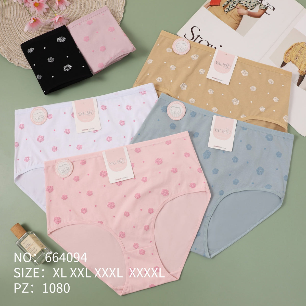 Culotte Femme Imprimée – Motifs Assortis – Réf. 089