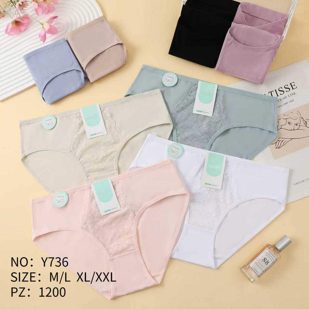 Culotte Femme Imprimée – Motifs Assortis – Réf. 090