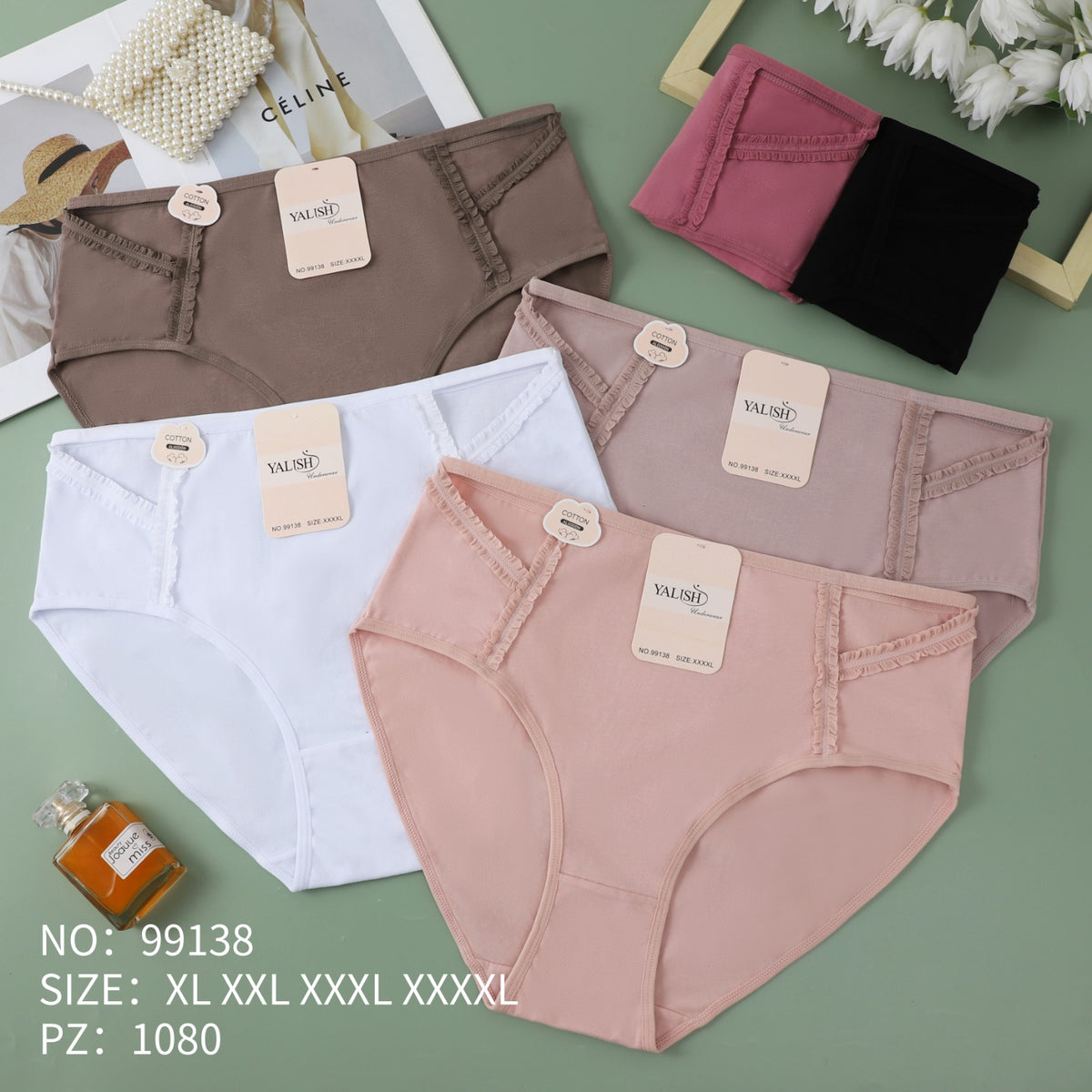 Culotte Femme Imprimée – Motifs Assortis – Réf. 095