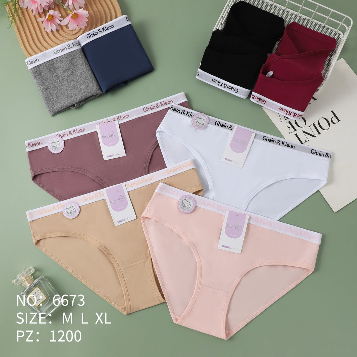 Culotte Femme Imprimée – Motifs Assortis – Réf. 166
