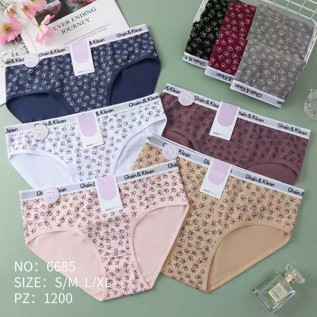 Culotte Femme Imprimée – Motifs Assortis – Réf. 167