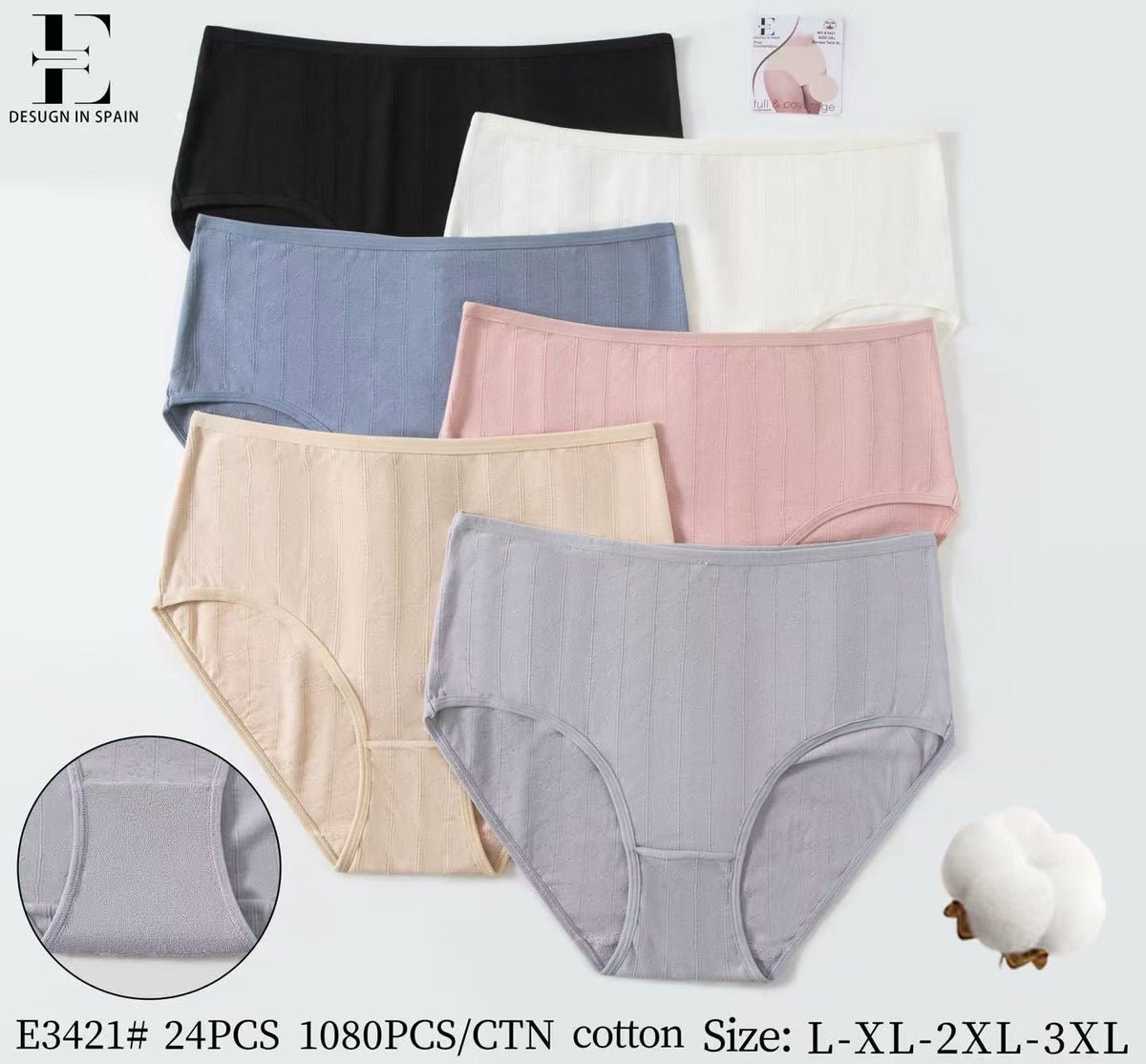 Culotte Femme Imprimée – Motifs Assortis – Réf. 178