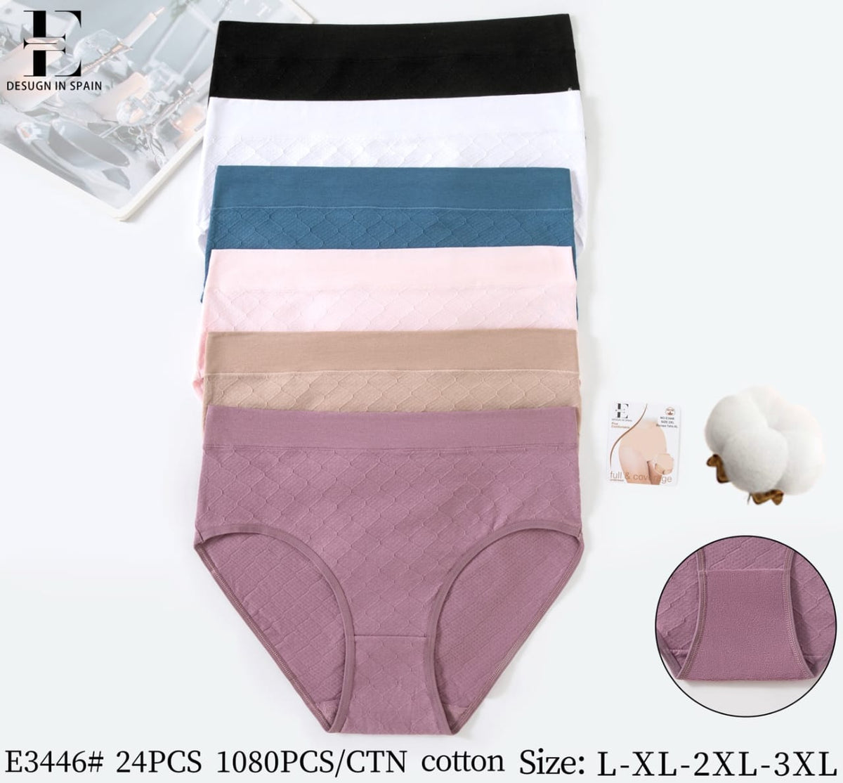 Culotte Femme Imprimée – Motifs Assortis – Réf. 181
