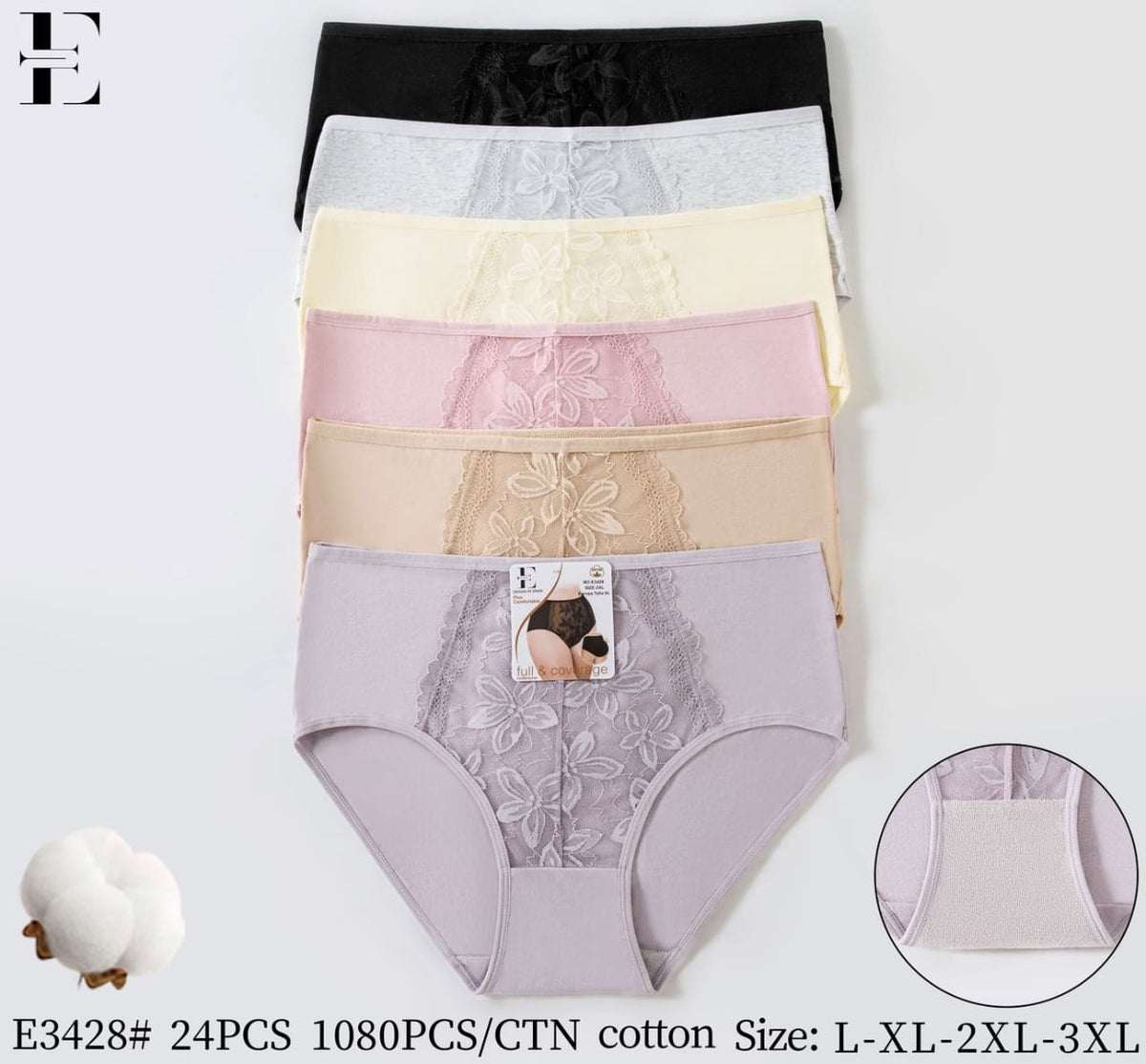 Culotte Femme Imprimée – Motifs Assortis – Réf. 186