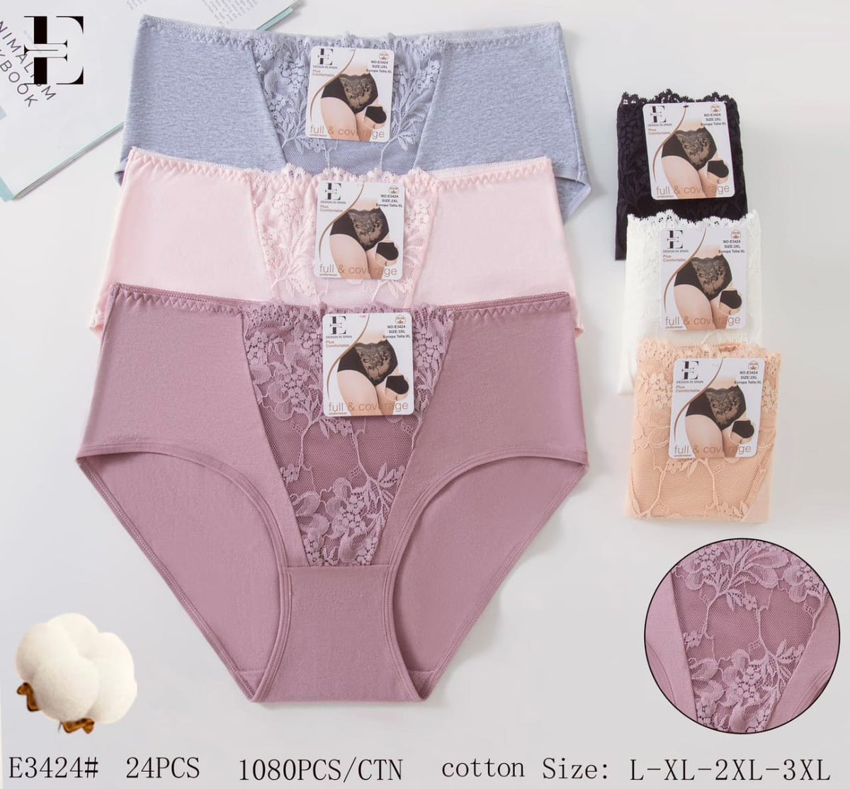 Culotte Femme Imprimée – Motifs Assortis – Réf. 189