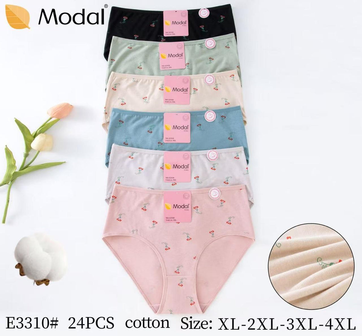 Culotte Femme Imprimée – Motifs Assortis – Réf. 201