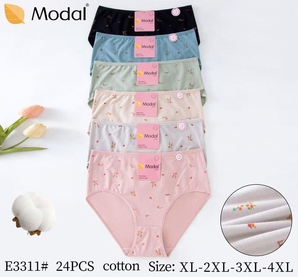 Culotte Femme Imprimée – Motifs Assortis – Réf. 204