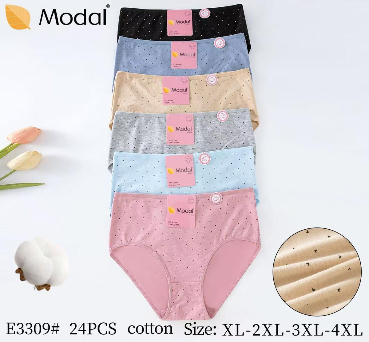 Culotte Femme Imprimée – Motifs Assortis – Réf. 205