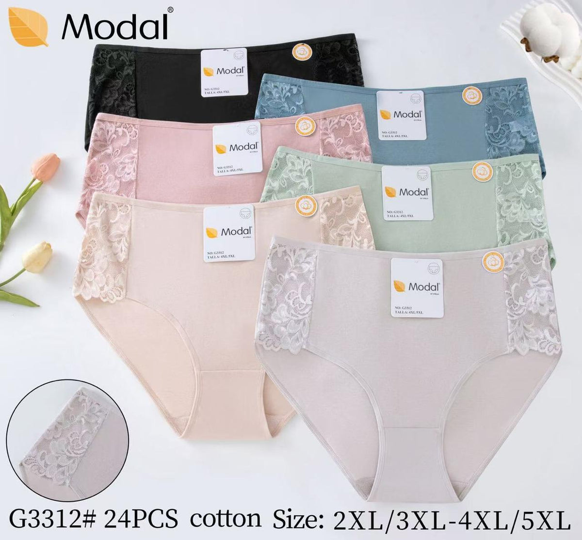 Culotte Femme Imprimée – Motifs Assortis – Réf. 206