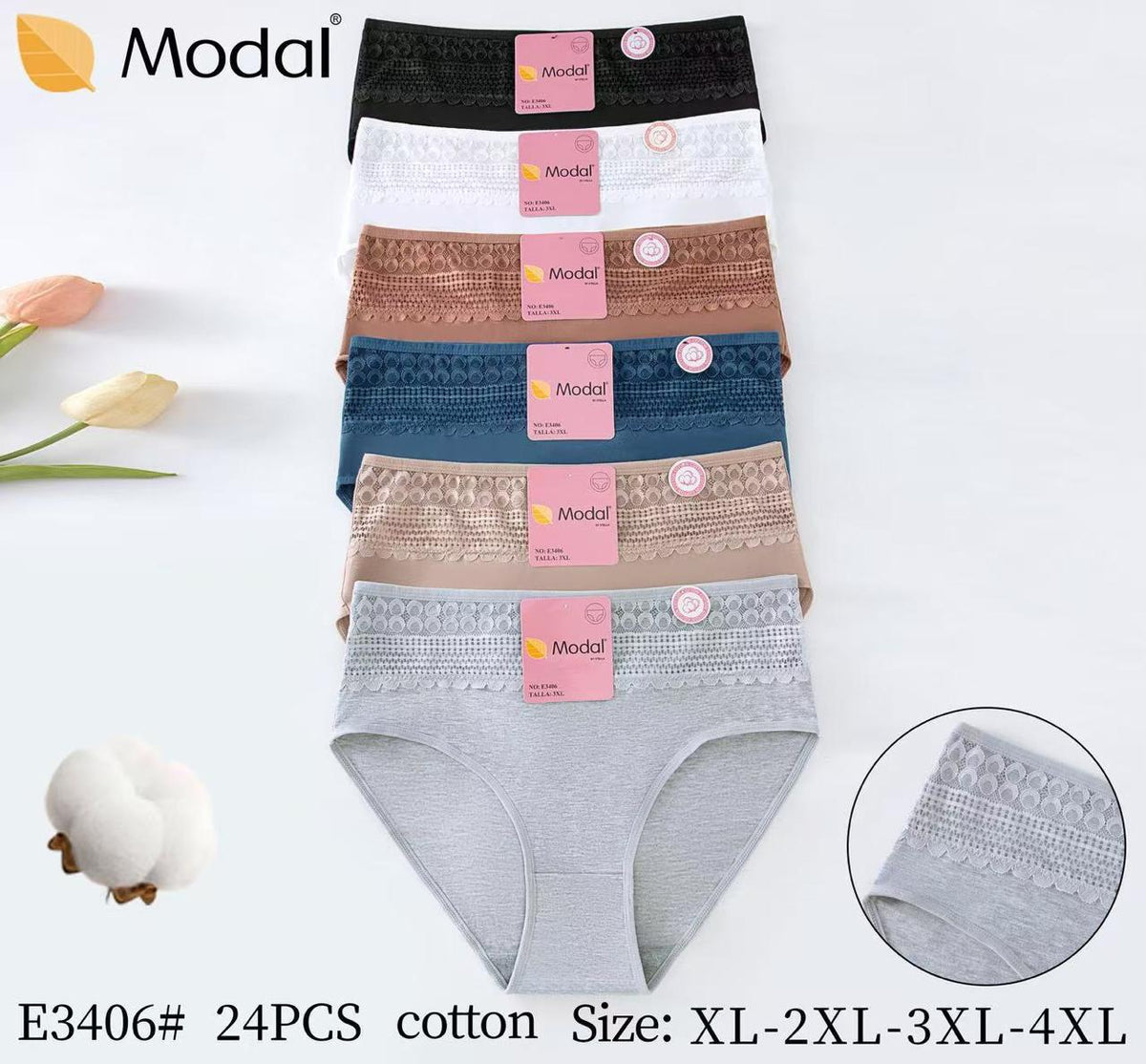 Culotte Femme Imprimée – Motifs Assortis – Réf. 228