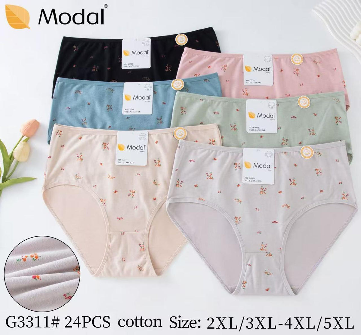 Culotte Femme Imprimée – Motifs Assortis – Réf. 229