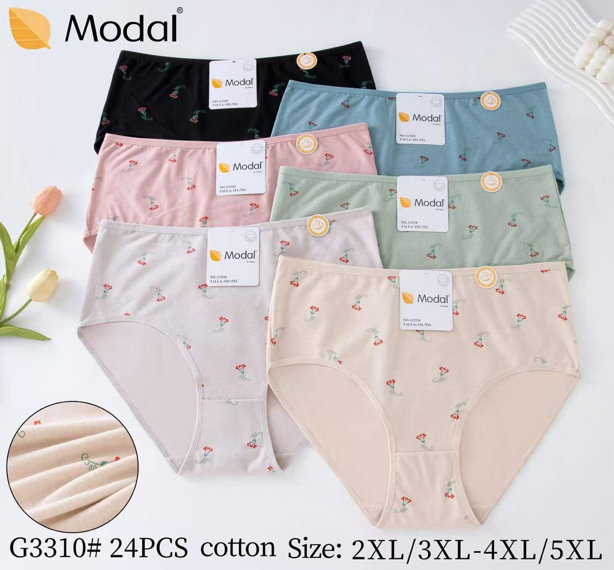 Culotte Femme Imprimée – Motifs Assortis – Réf. 231