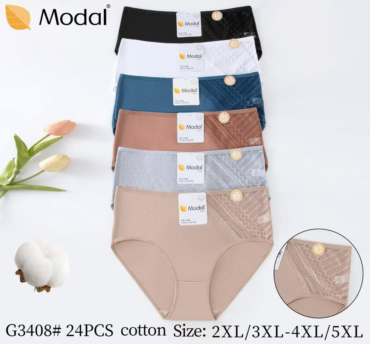 Culotte Femme Imprimée – Motifs Assortis – Réf. 238