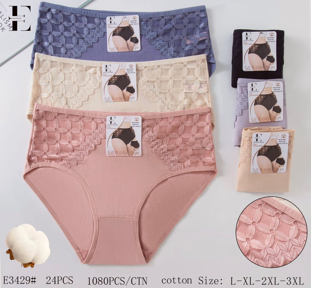 Culotte Femme Imprimée – Motifs Assortis – Réf. 247