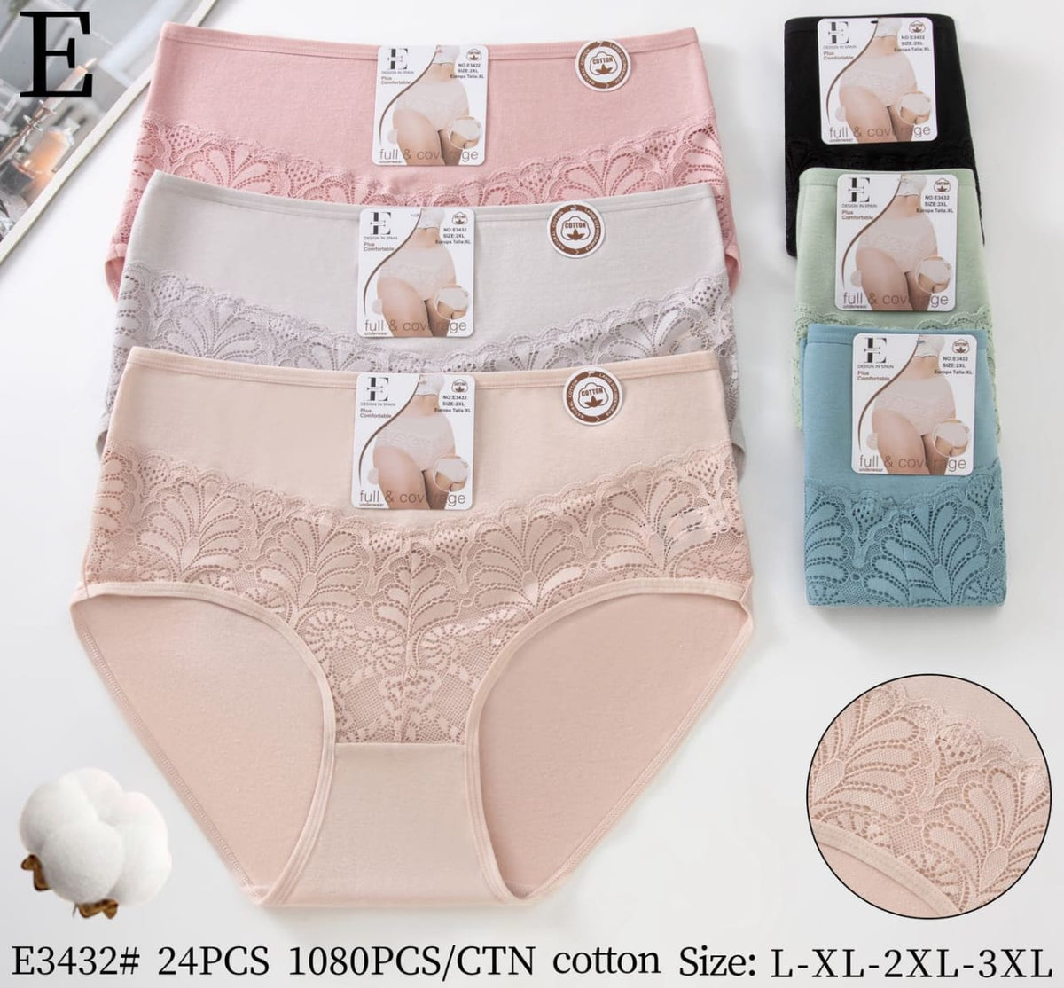 Culotte Femme Imprimée – Motifs Assortis – Réf. 250