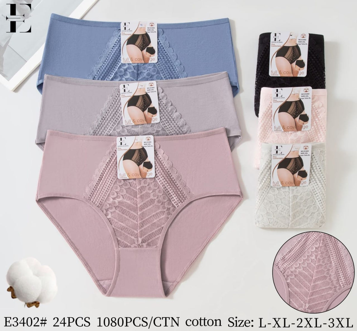 Culotte Femme Imprimée – Motifs Assortis – Réf. 252