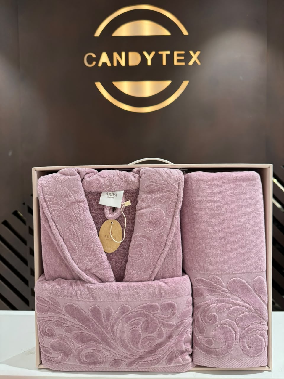 Ensemble Serviettes CANDYTEX Luxe – Rose Mauve