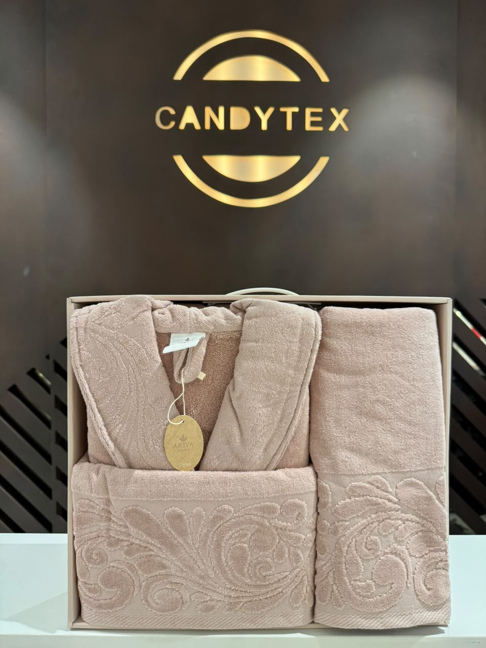 Ensemble Serviettes CANDYTEX Luxe – Taupe
