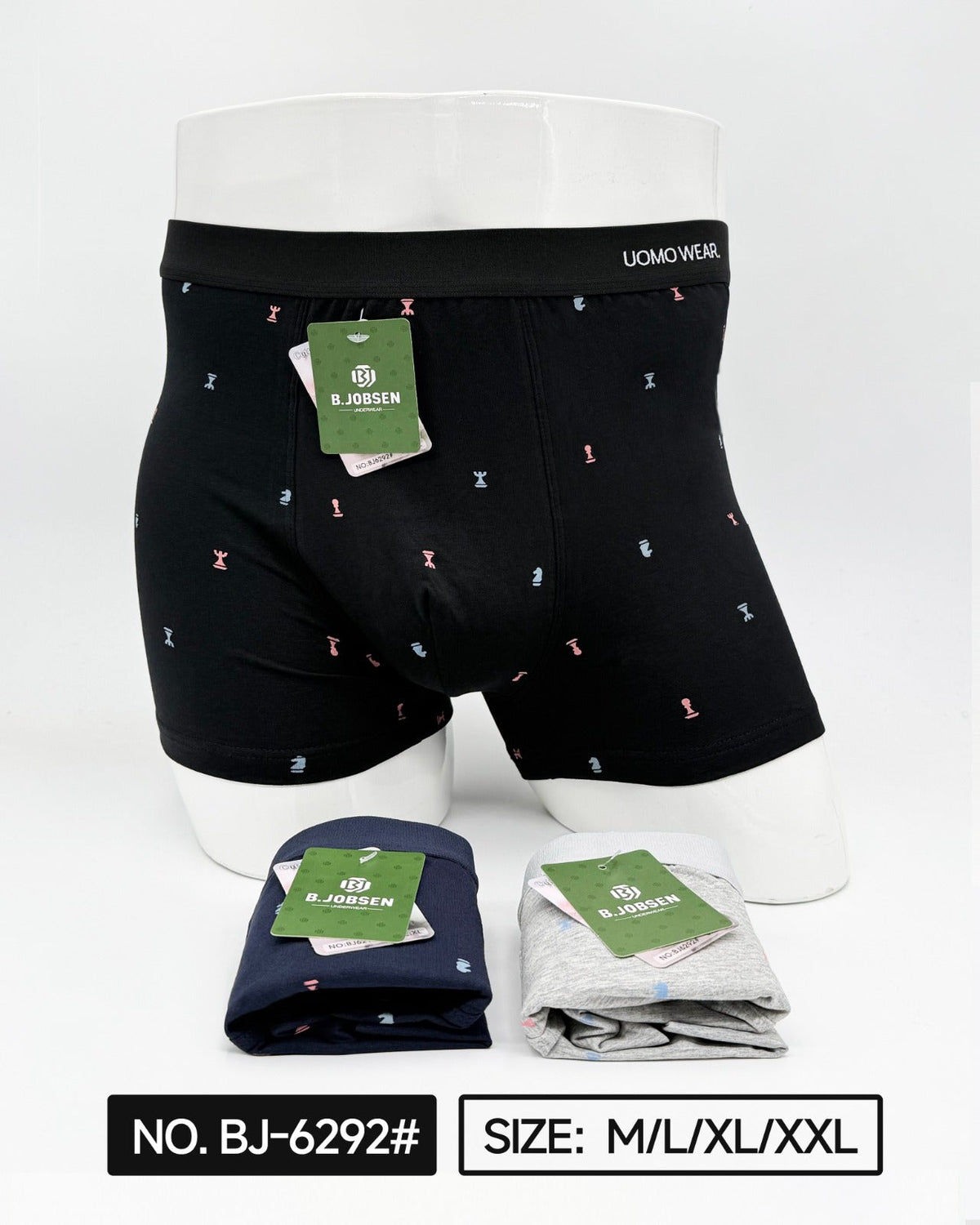 Boxer Homme Imprimé Micro-Motifs – Réf. BJ-6292