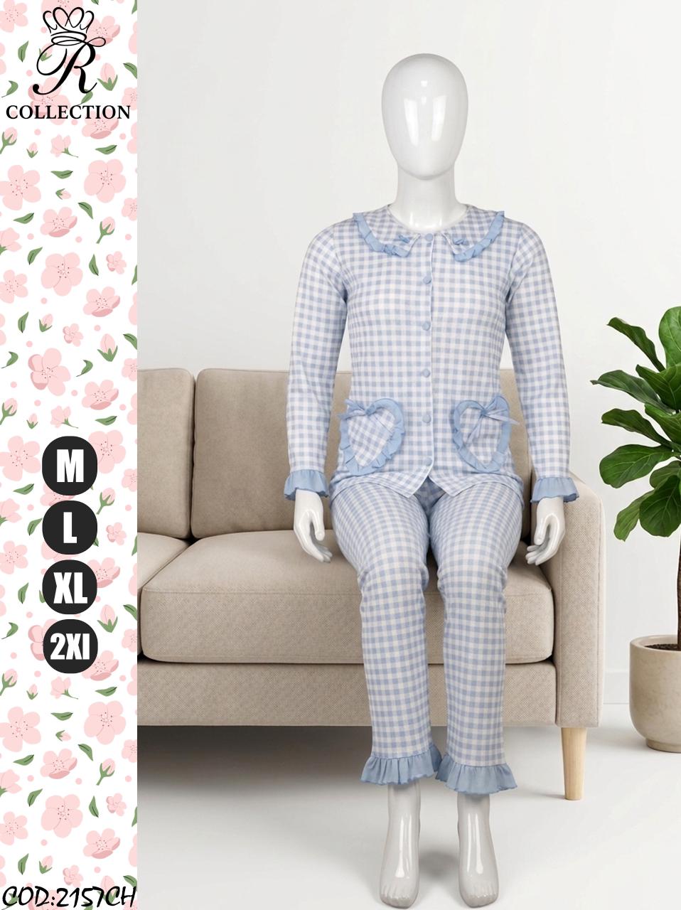 Pyjama Femme 2 Pièces Vichy