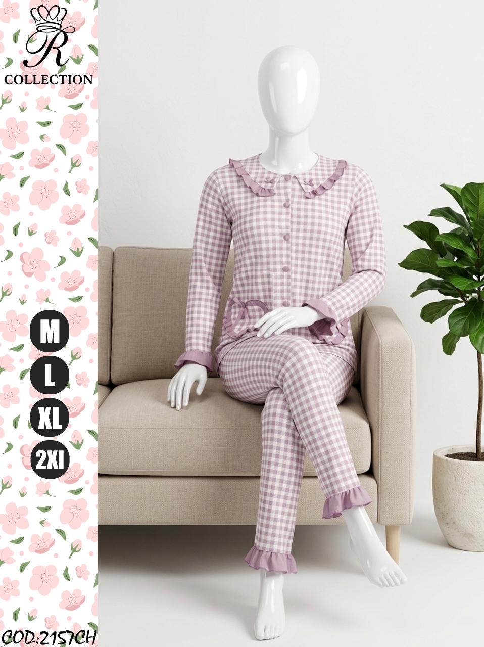 Pyjama Femme 2 Pièces Vichy