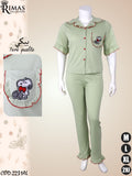 Ensemble Pyjama Femme 2 Pièces à Motif Personnage