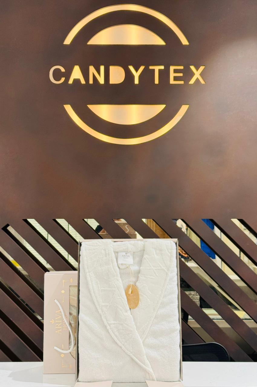 Serviette CANDYTEX Eponge Premium – Blanc Creme