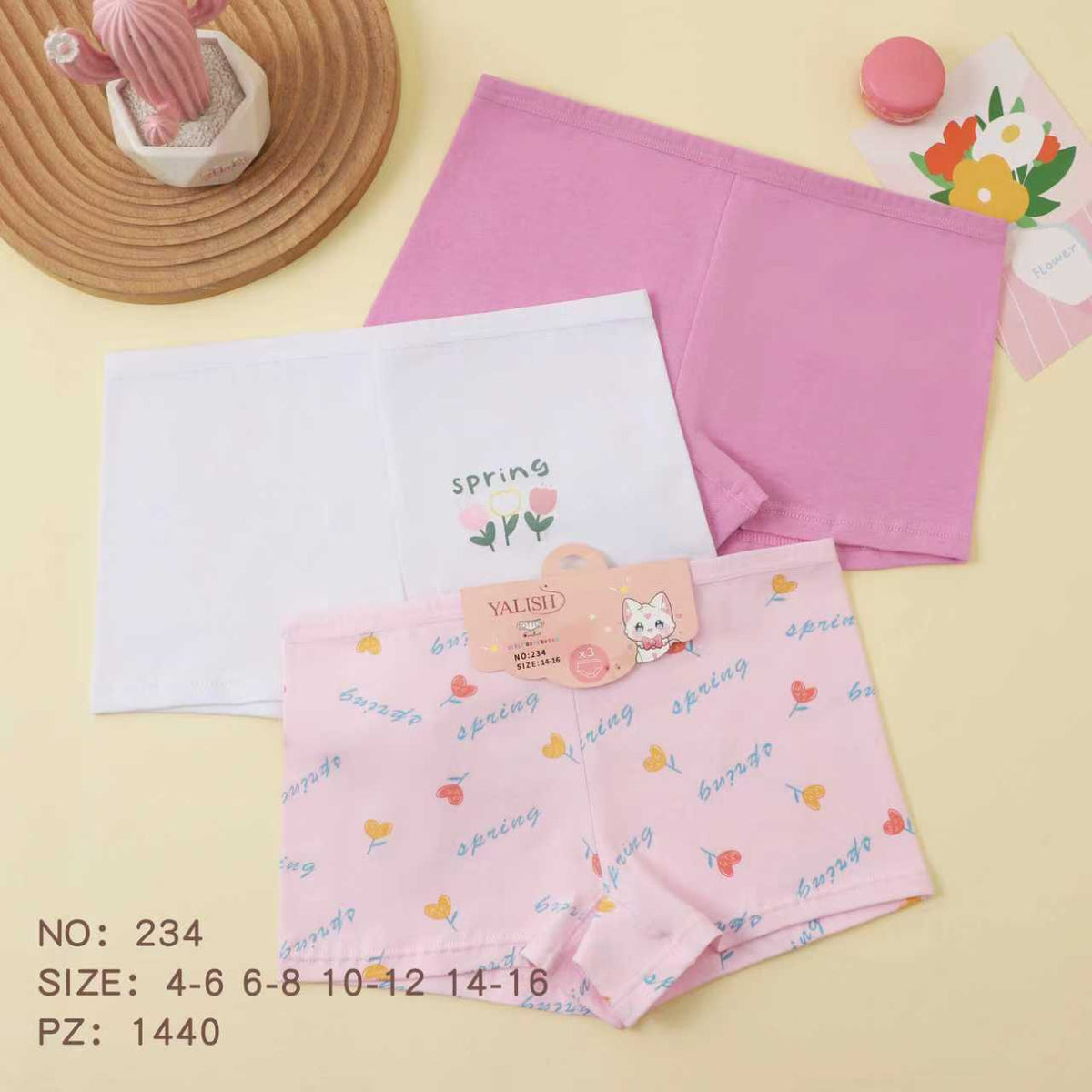 Sous-Vêtement Fille en Pack – Réf. NO. 234
