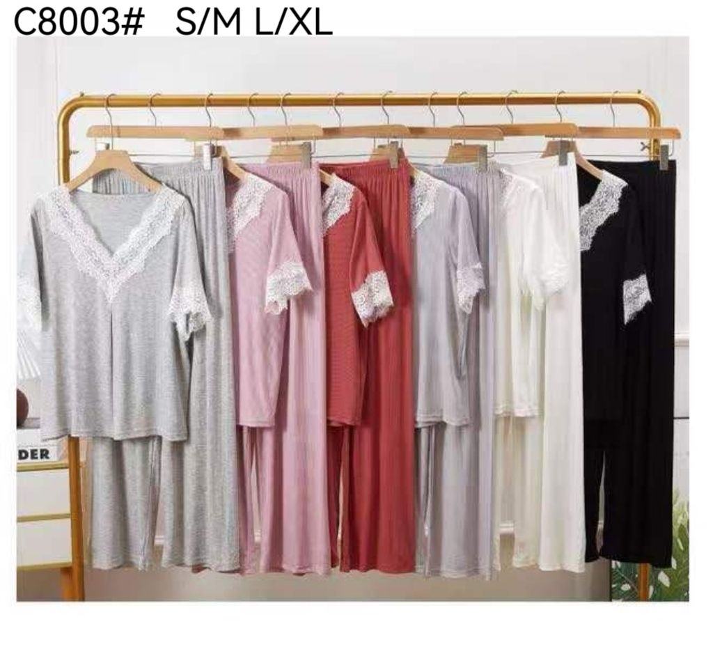 Ensemble Pyjama Femme Long – Réf. C8003